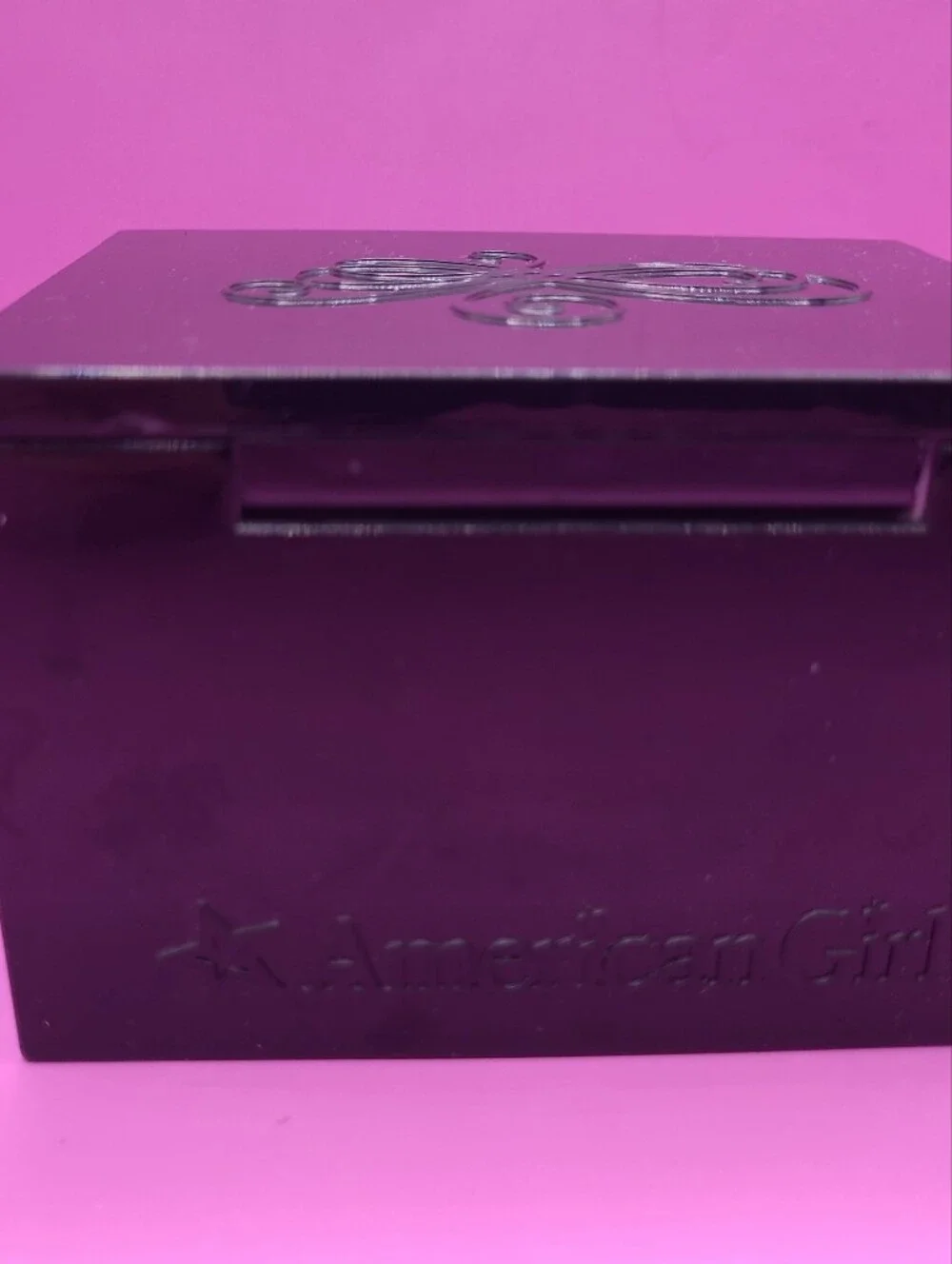 American Girl Isabelle's Black MAKEUP CASE Makeup Set Jewelry Box for Doll READ